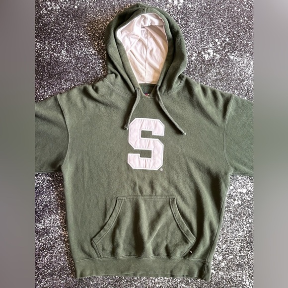 NCAA Green Hoodie with White Logo - Picture 2 of 4